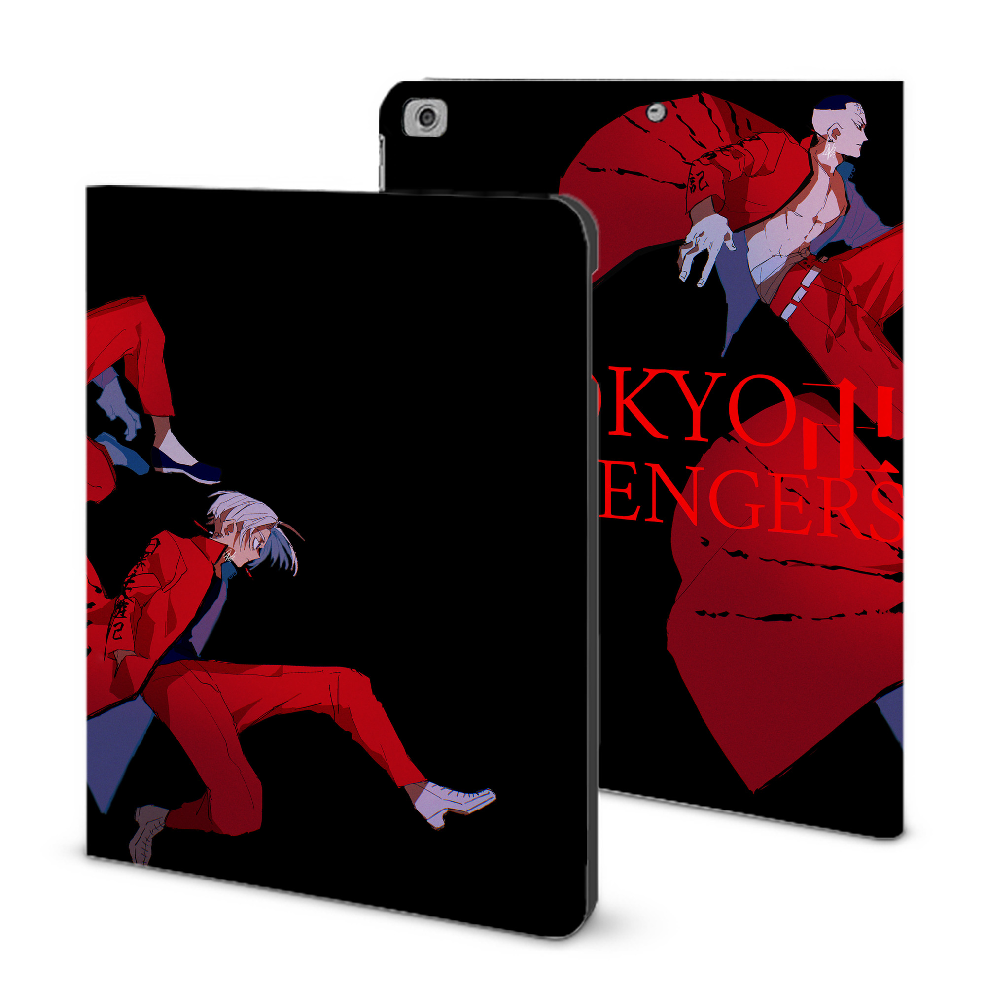 （画像用） 東京リベンジャーズ Tokyo Revengers IPad ケース ブック型 PUレザー TPU 耐衝撃 軽量 薄型 ペン収納なし 全面保護 IPad 各モデル対応